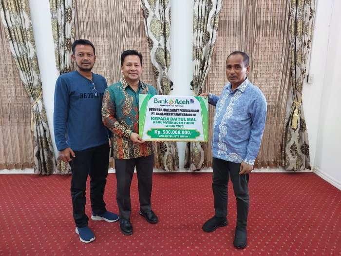 Pj. Bupati Aceh Timur Terima Zakat Perusahaan BAS Cabang Idi Rp 500 Juta