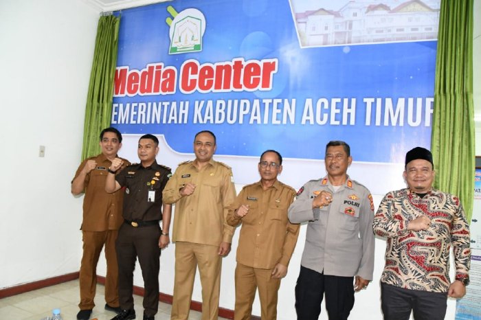 Pj Bupati Aceh Timur Luncurkan Media Center