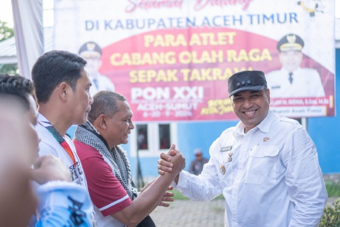 Pon XXI, Pemerintah Aceh Timur Sambut Enam Kontingen Atlet Sepak Takraw